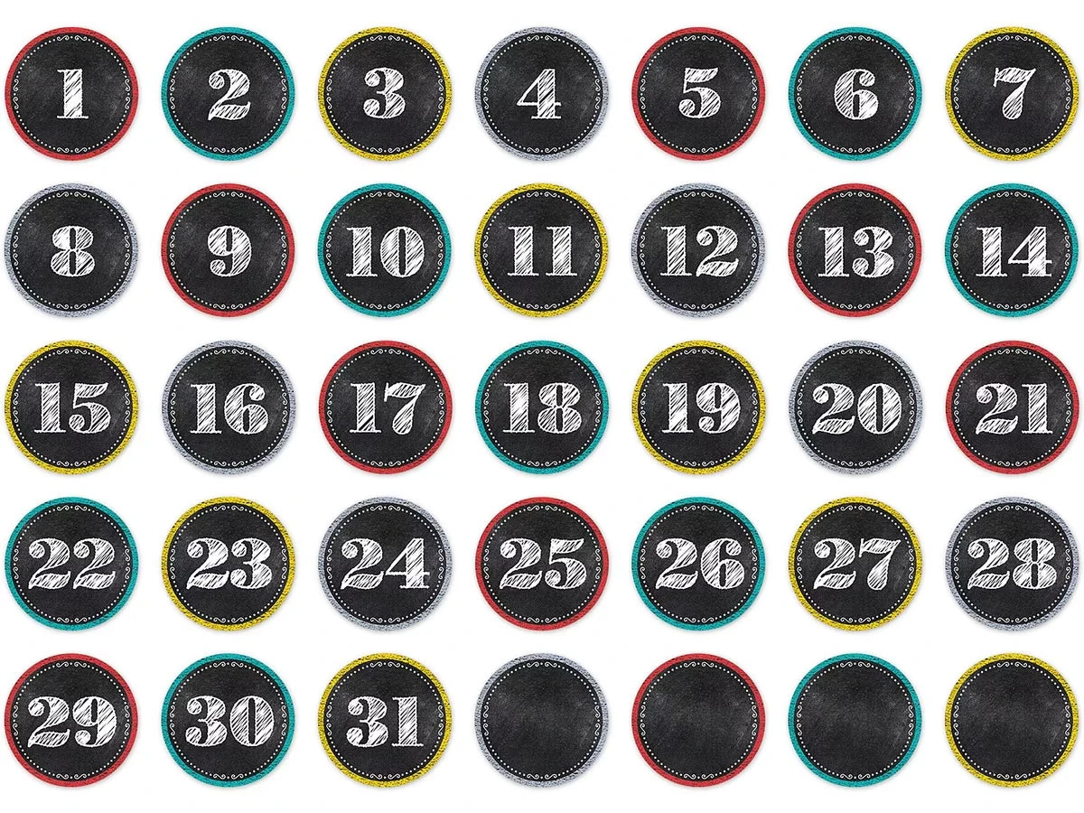 Chalk It Up! Calendar Mini Accents - US 7053