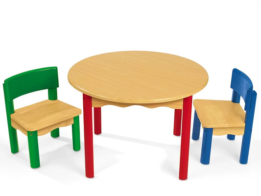 Toddler-Tough Table & Chairs Set - US 8336