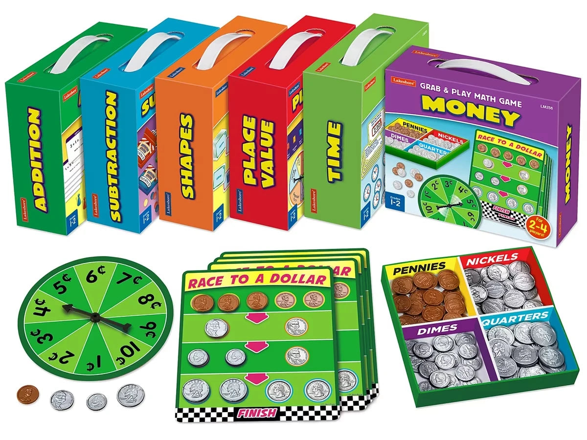 Grab & Play Math Games - Gr. 1-2 - Complete Set - US 8333