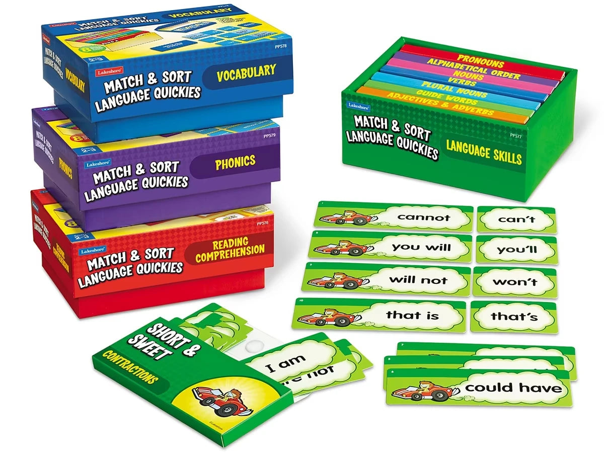Match & Sort Language Quickies - Gr. 2-3 - Complete Set - US 2379