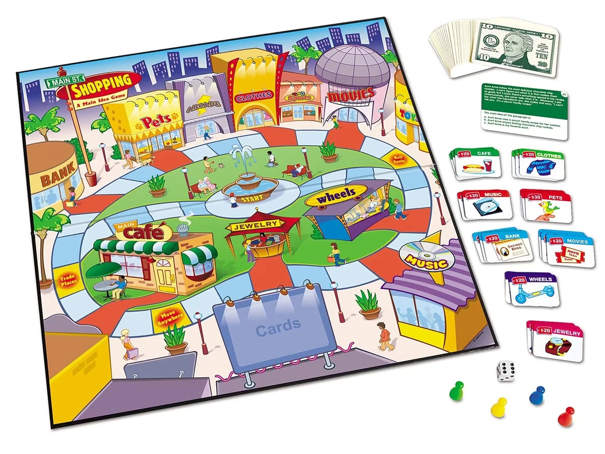 Main Street Shopping: Main Idea Game - US 1545