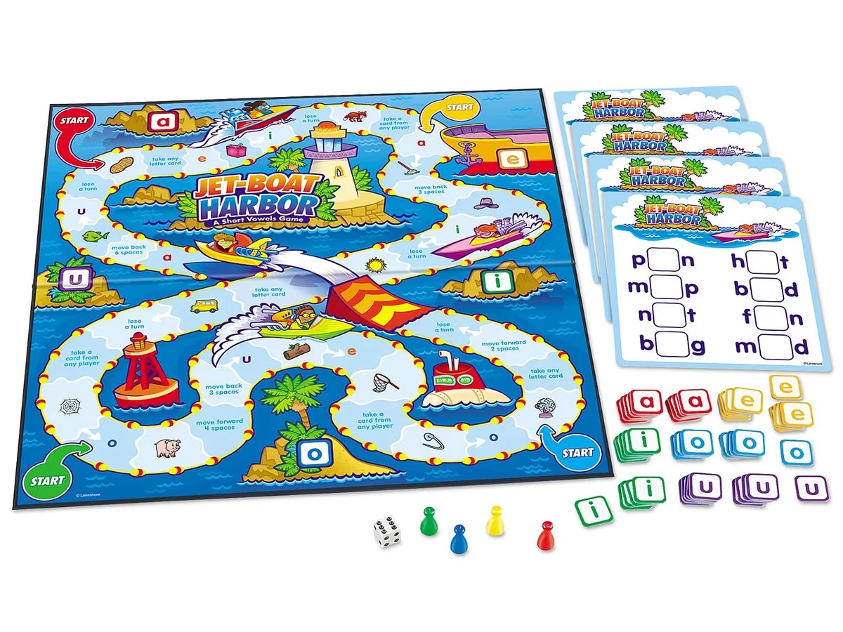 Jet-Boat Harbor: Short Vowels Game - US 9850