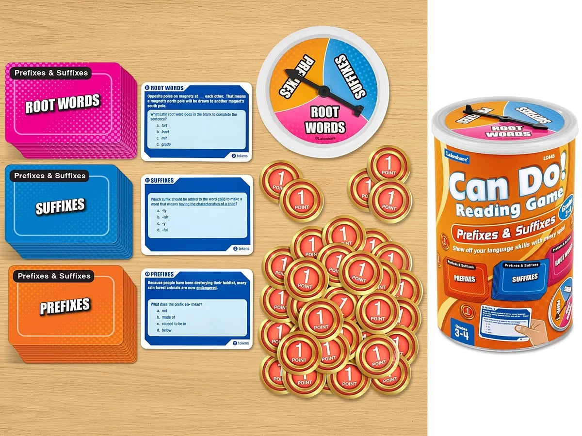 Can Do! Prefixes & Suffixes Game - Gr. 3-4 - US 3630
