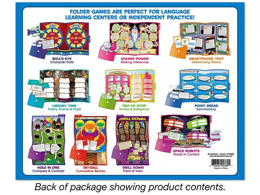 Reading Literature Folder Game Library - Gr. 4-5 - US 8868