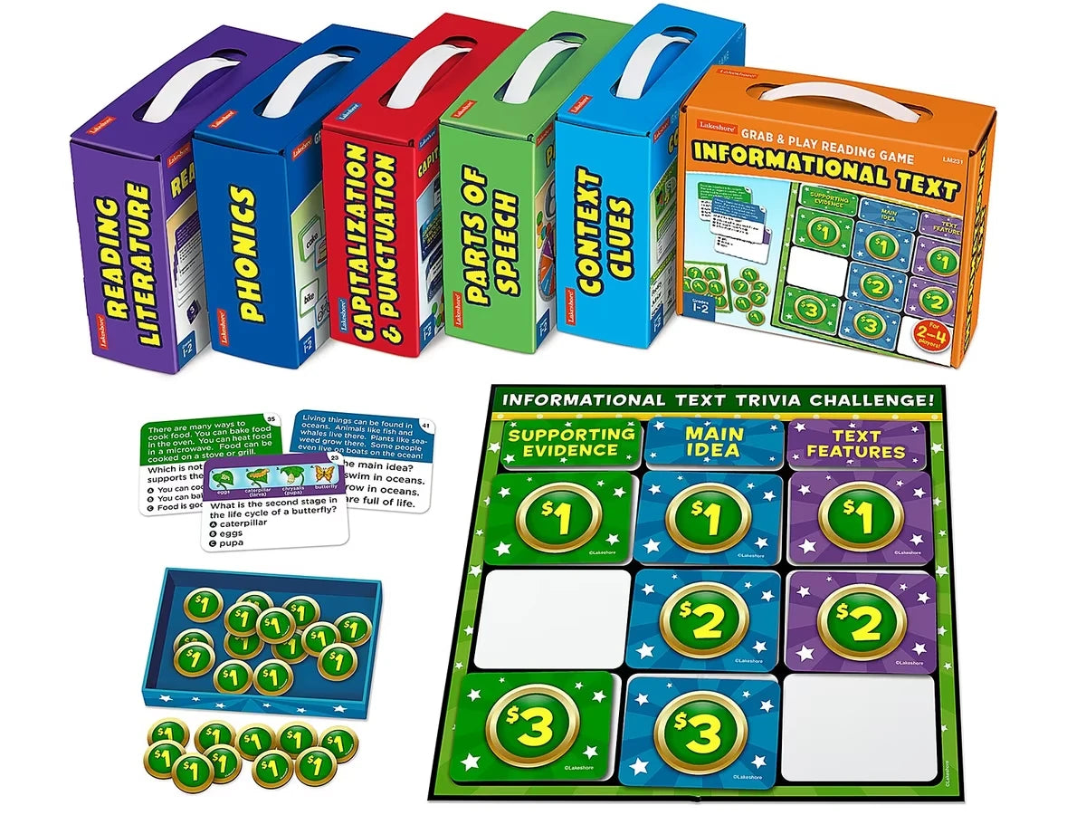 Grab & Play Reading Games - Gr. 1-2 - Complete Set - US 7503