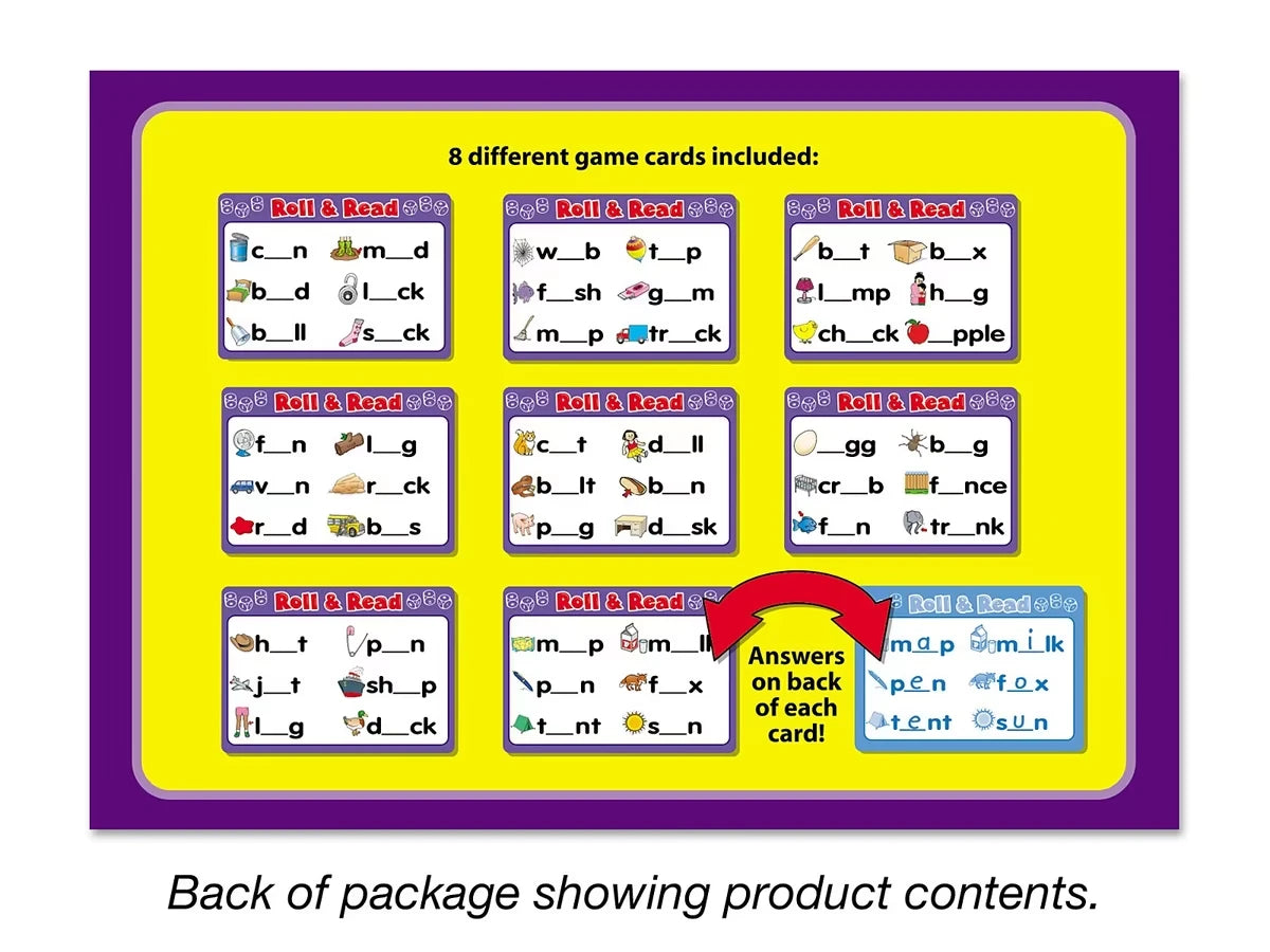 Roll & Read Short Vowel Game - US 7514