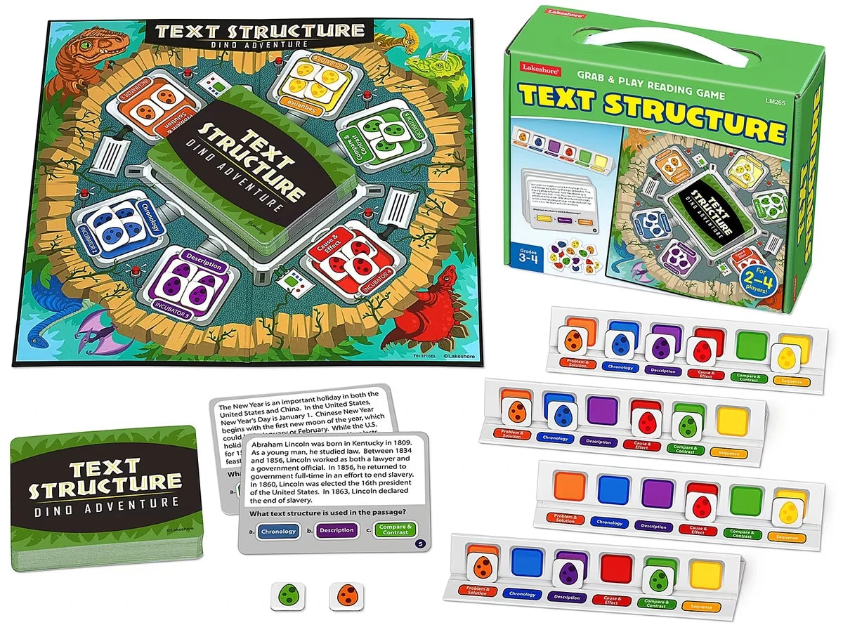 Text Structure Grab & Play Game - Gr. 3-4 - US 8291
