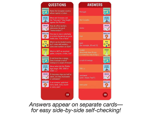 Brain Quest Challenge Cards - Gr. 6 - US 6016