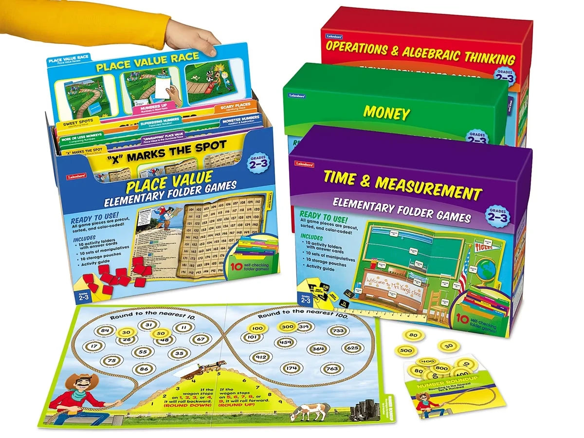 Math Folder Game Libraries - Gr. 2-3 - Complete Set - US 9069