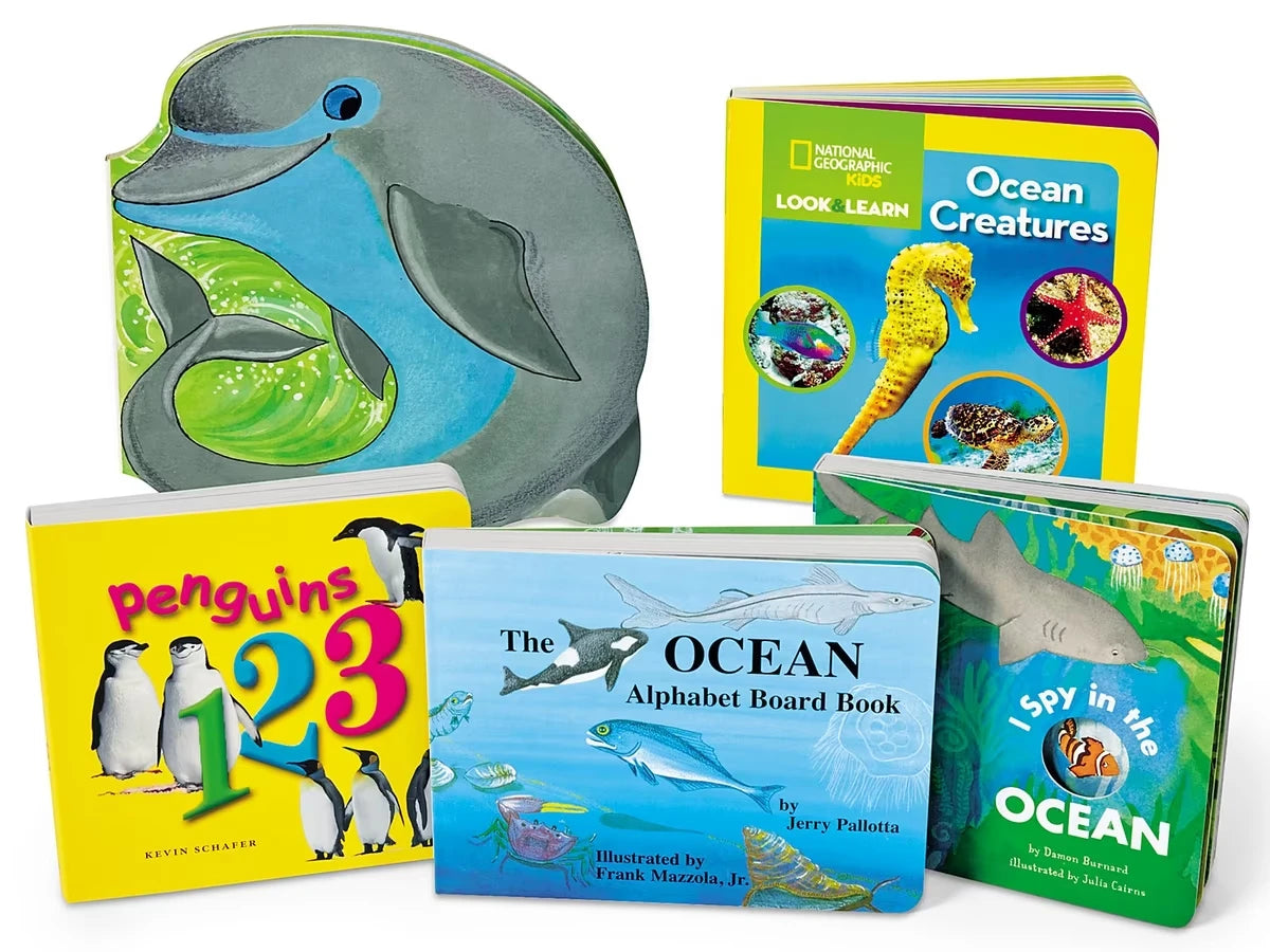 Ocean Animals Board Book Library - US 3123