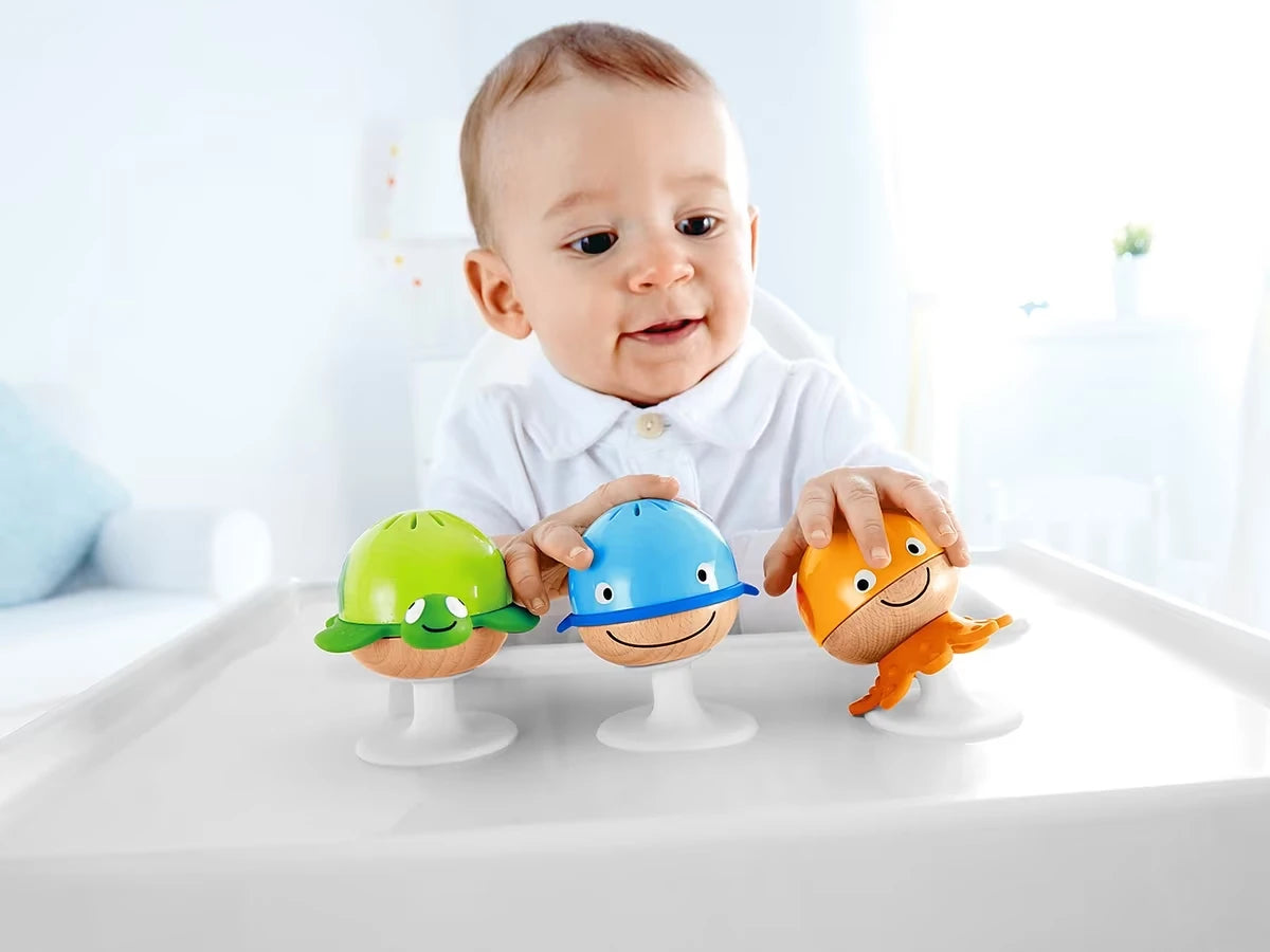 Stay-Put Ocean Friend Rattles - Set of 3 - US 1341