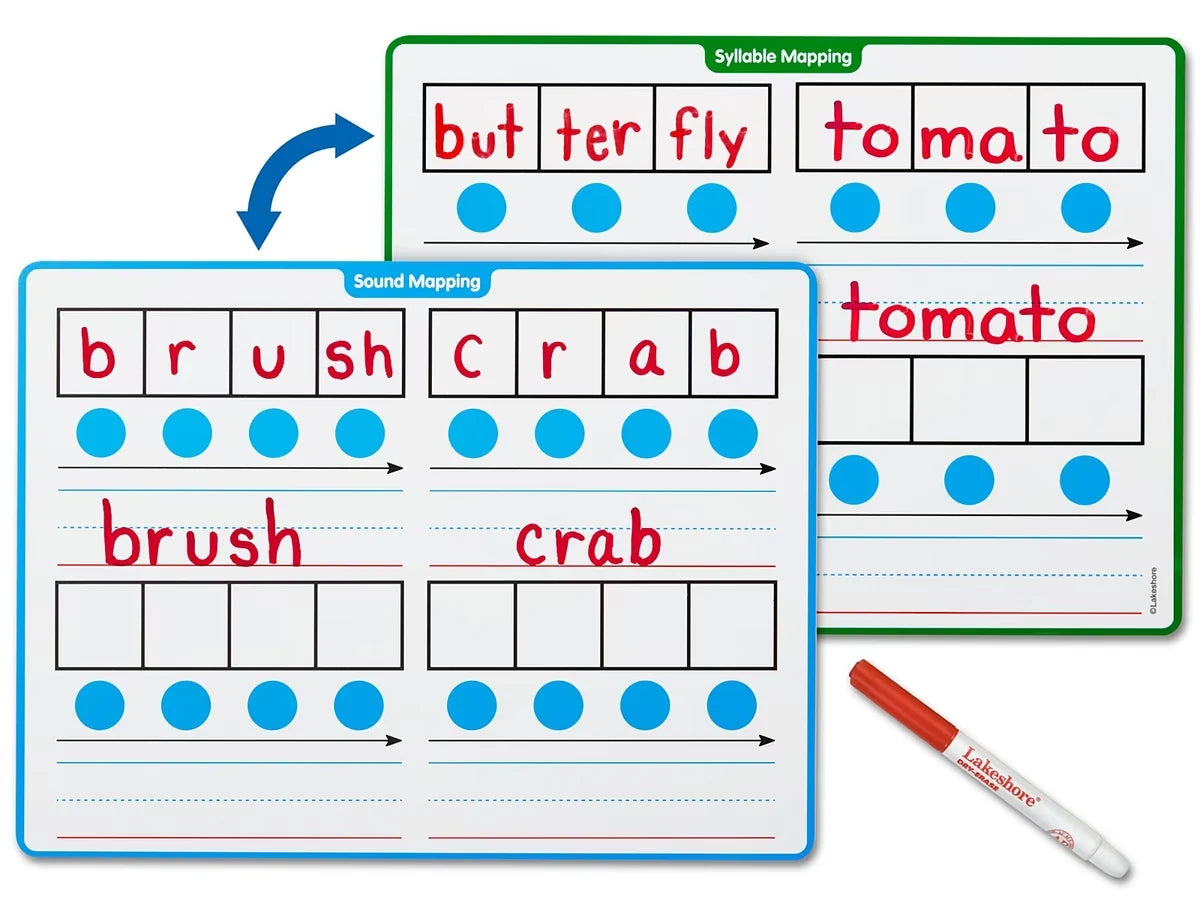Word Mapping Write & Wipe Boards - US 6788