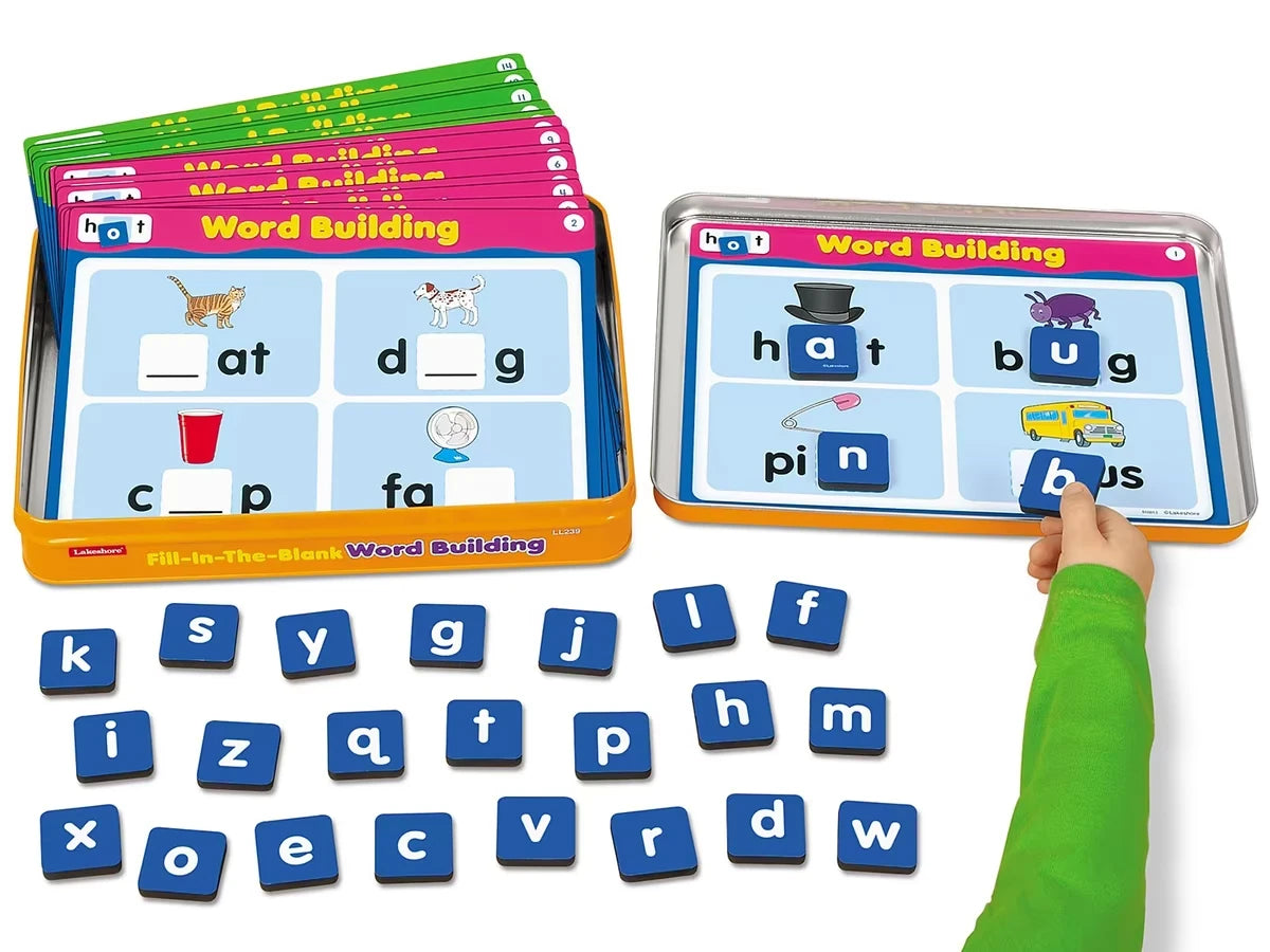 Word Building Magnetic Activity Tin - US 7567
