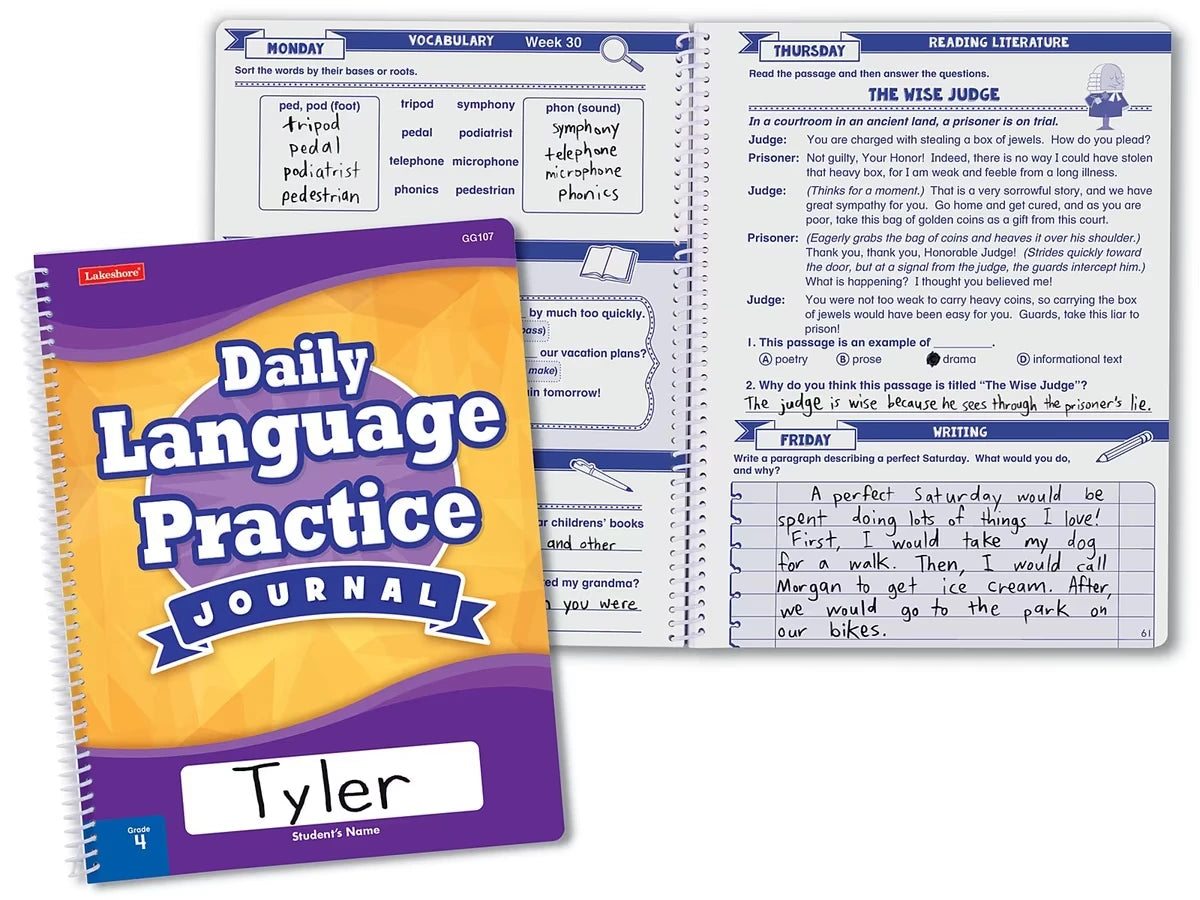 Daily Language Practice Journal - Gr. 4 - US 1322