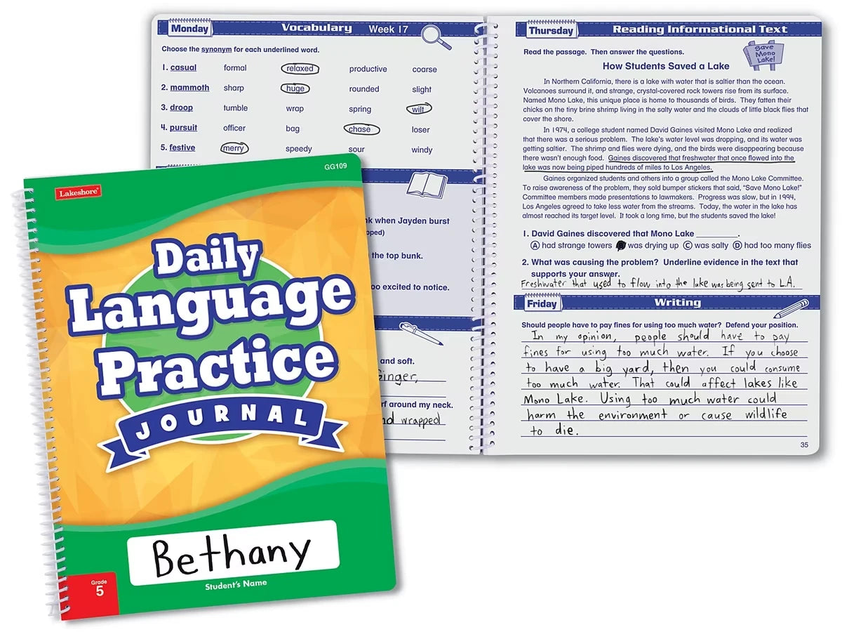 Daily Language Practice Journal - Gr. 5 - US 5216