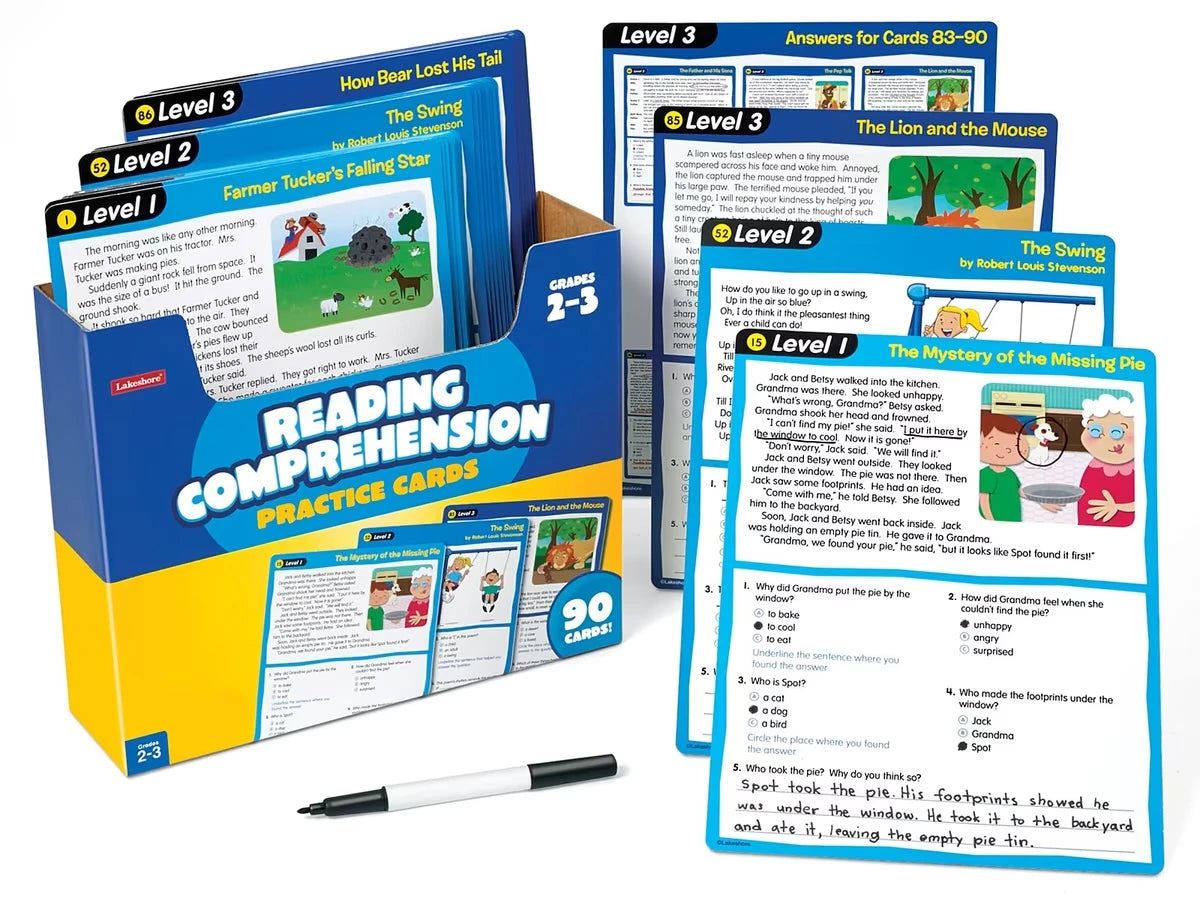 Reading Comprehension Practice Cards - Gr. 2-3 - US 5701