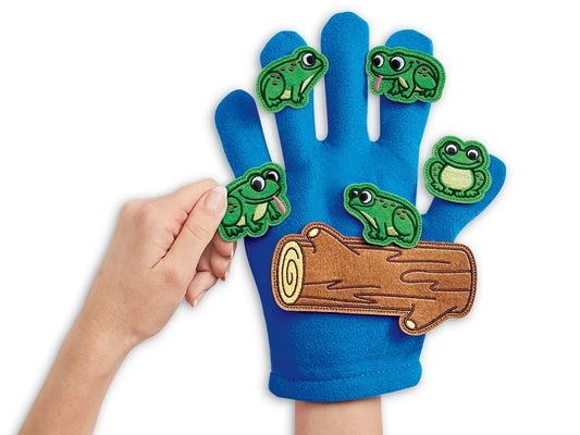 Five Green & Speckled Frogs Storytelling Puppets - US 2309