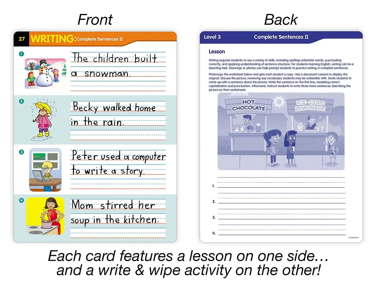 English Language Development Activity Cards - Level 3 - US 5872