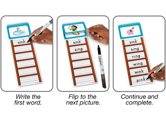 Write & Wipe Word Ladders - Blends & Digraphs - US 4078