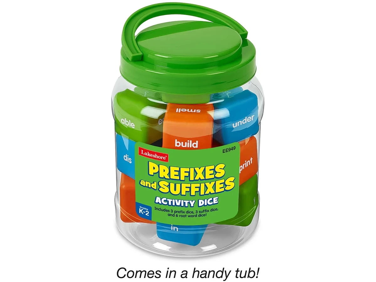 Prefixes & Suffixes Giant Activity Dice - US 2862