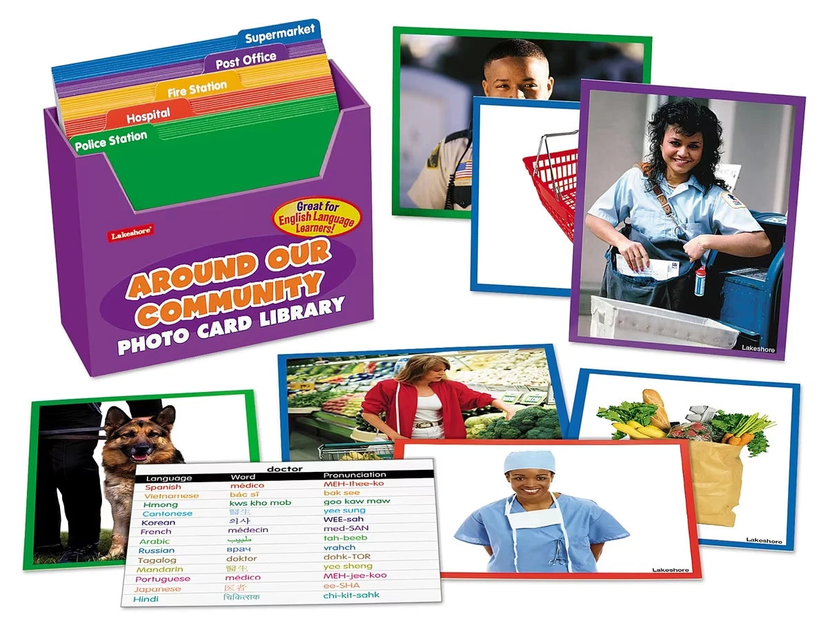 Around Our Community Vocabulary Development Photo Card Library - US 6703
