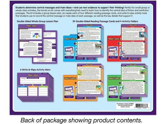 Main Idea & Central Message Finding Evidence Kit - Gr. 2-3 - US 2480