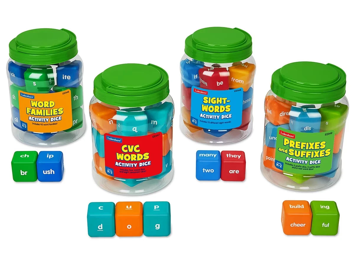 Reading Skills Giant Activity Dice - Complete Set - US 9342