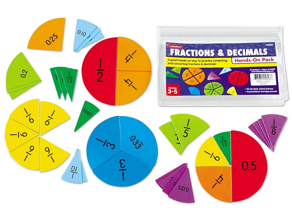 Fractions & Decimals Hands-On Student Pack - US 8071