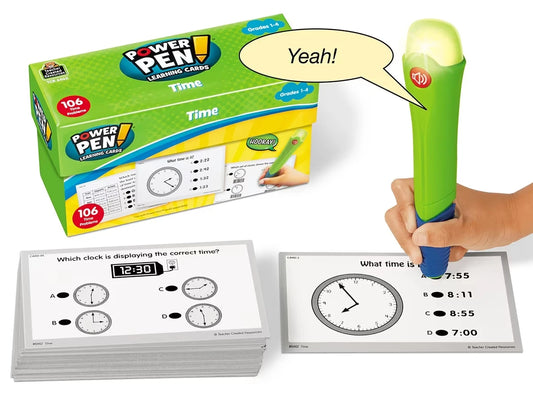 Telling Time Power Pen!® Quiz Cards - US 4313
