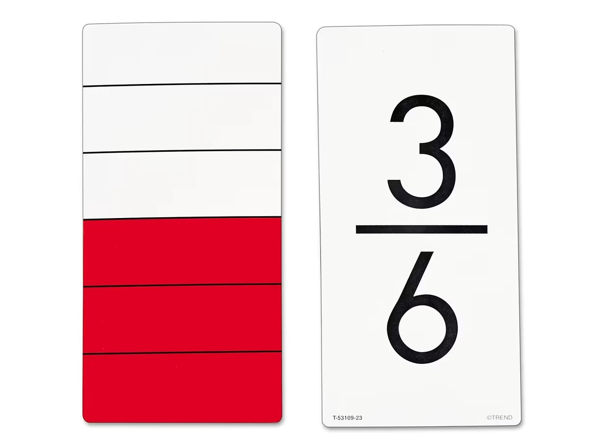 Fraction Fun Flash Cards- 96 Cards - US 1935