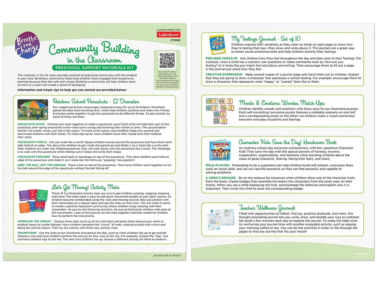 Breathe For Change Community Building in the Classroom - Preschool - US 7981