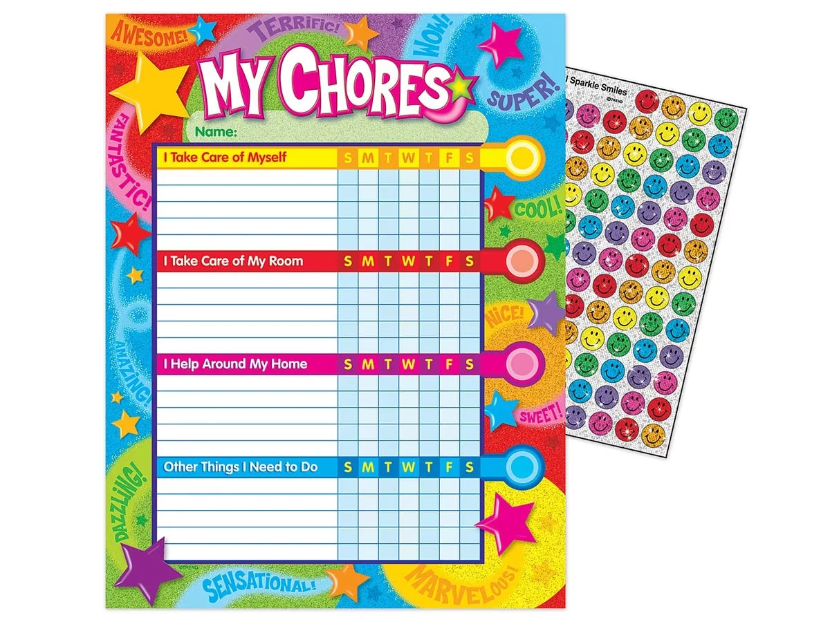 My Chores Charts - Set of 25 - US 1279