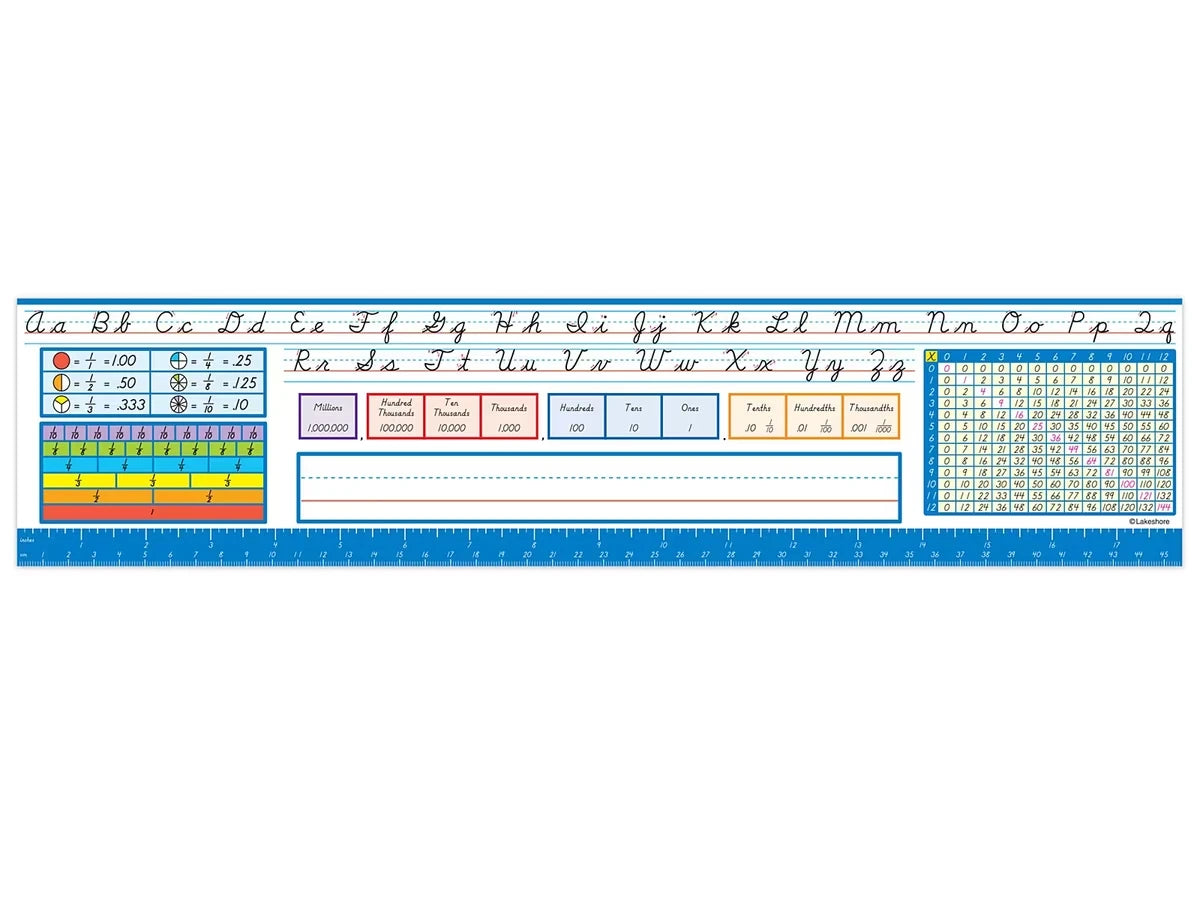 Lakeshore Modern Cursive Reference Nameplates - Gr. 3-5 - US 1227