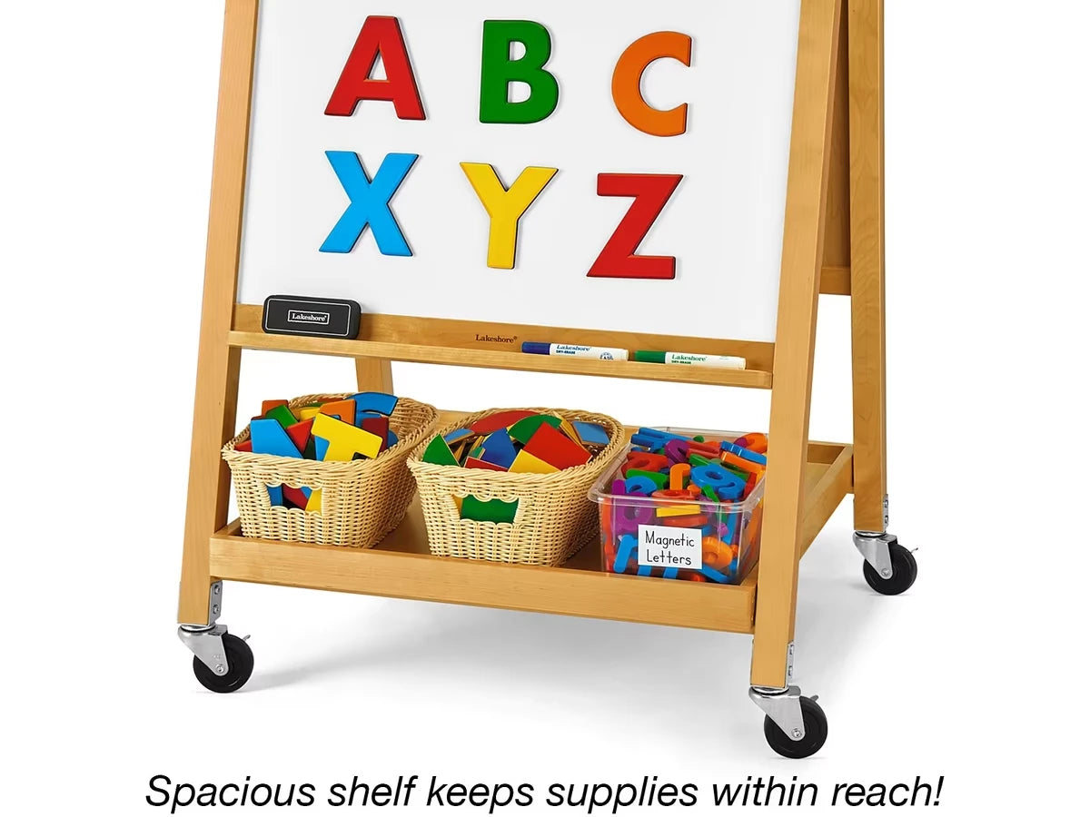 Hardwood Mobile Teaching Easel - US 3316