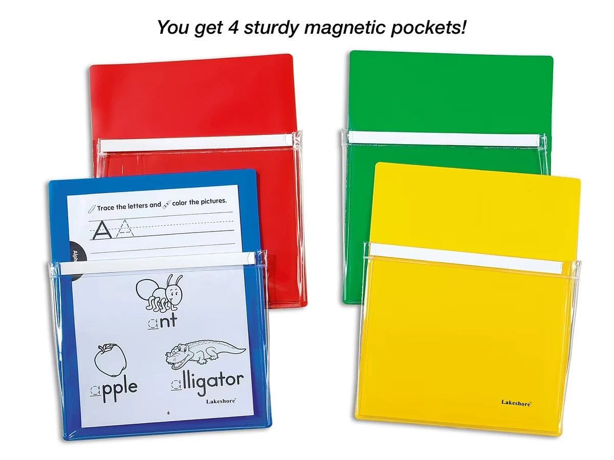 Magnetic Paper Pockets - Set of 4 - US 1372