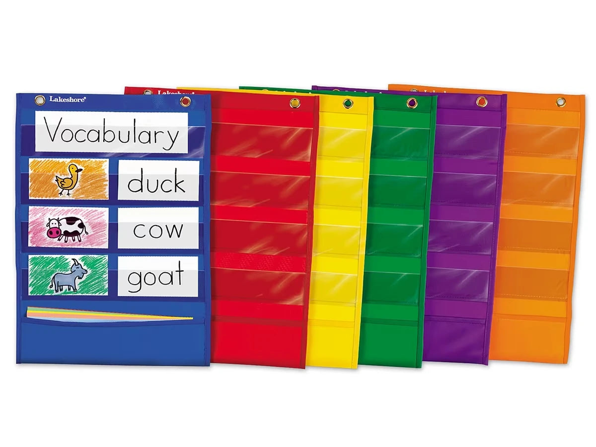 Learning Center Pocket Charts - Set of 6 - US 5993