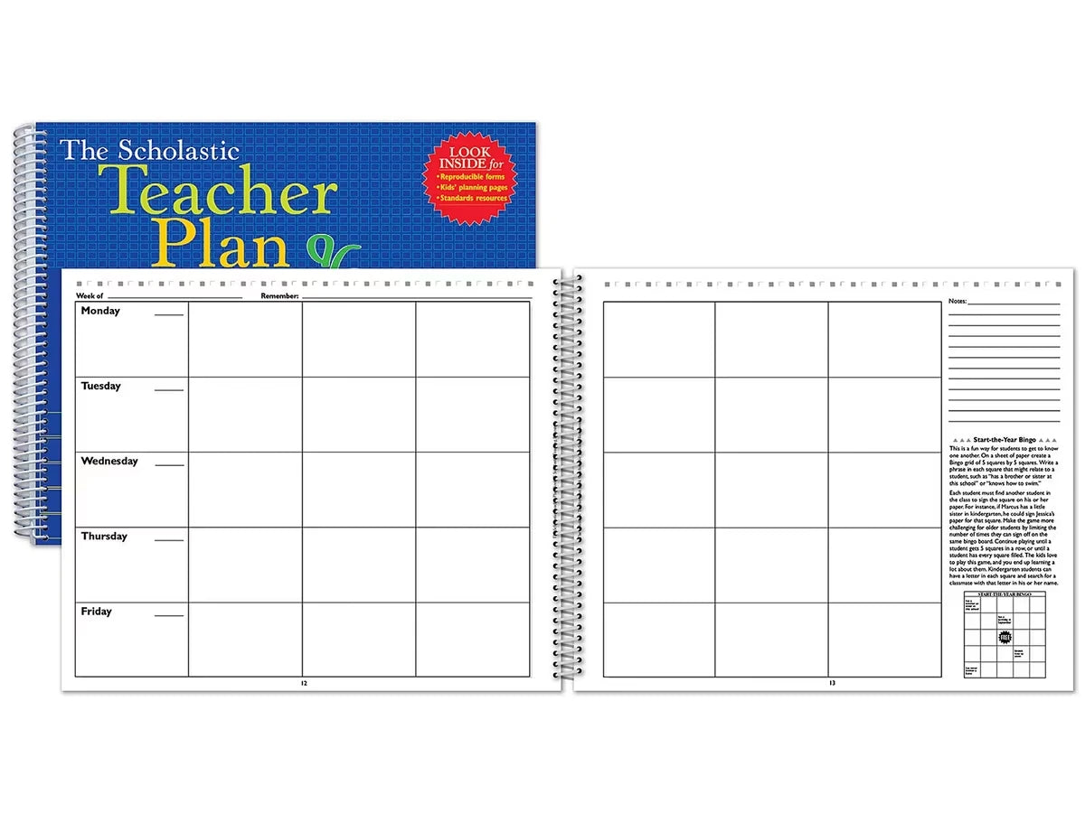 Teacher Lesson Plan Book - US 7662