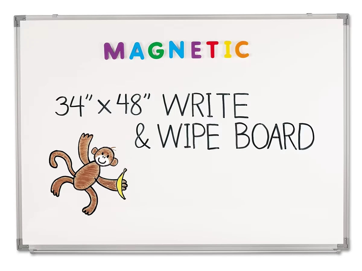 Magnetic Write & Wipe Board - 34" x 48" - US 5833