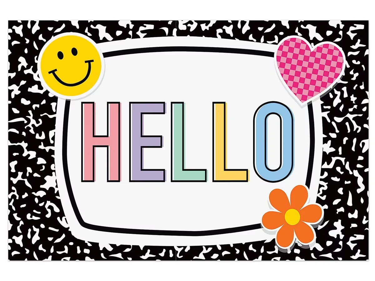Cool for School Hello Postcards - US 3378