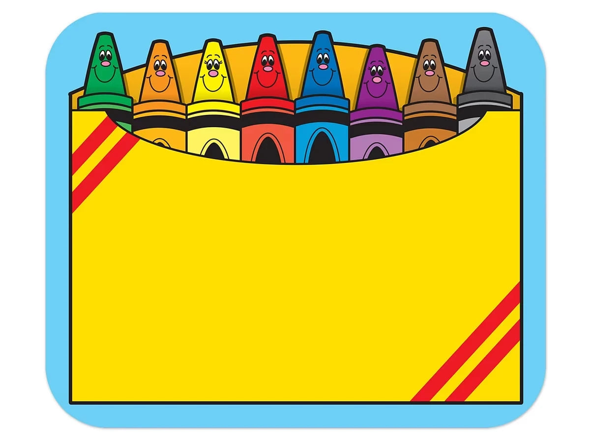 Crayon Box Name Tags - US 3298