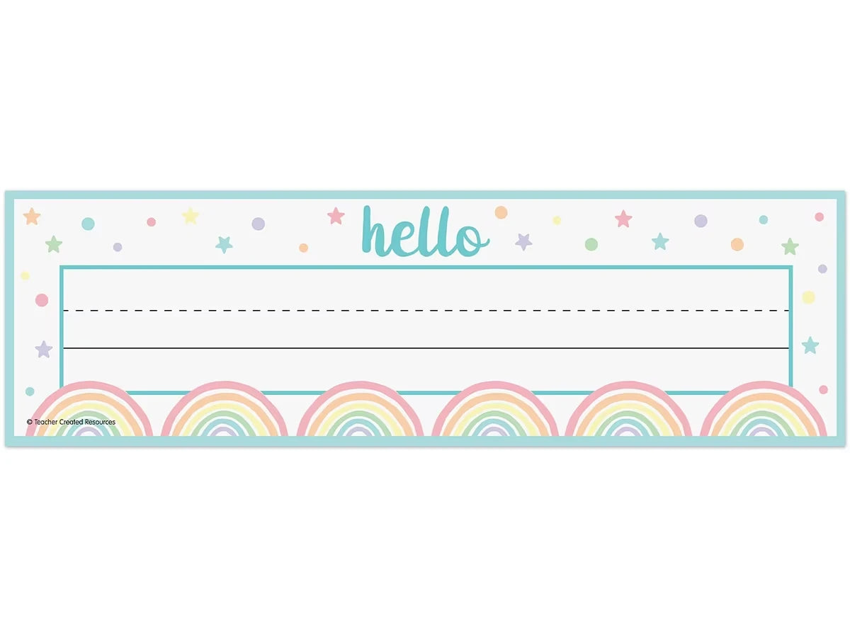 Pastel Pop Nameplates - US 3783