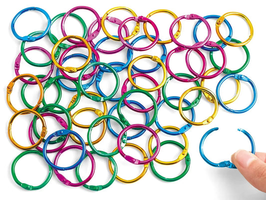 Colorful Book Rings - Set of 50 - US 2687