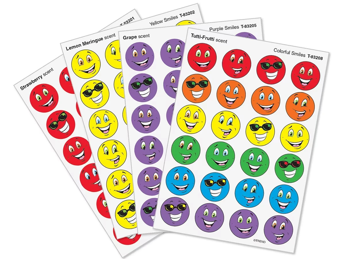 Scratch ’n’ Sniff Smiley Face Stickers - Variety Pack - US 6209