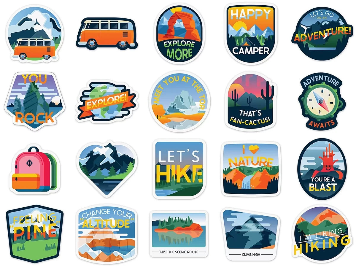 Adventure Vinyl Stickers - US 1808