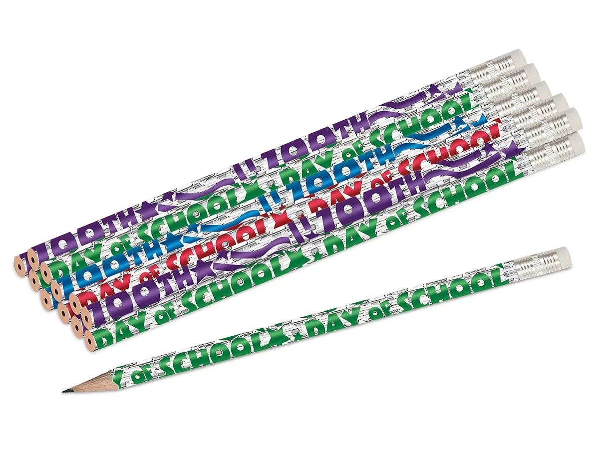 100th Day of School Pencils - US 1458