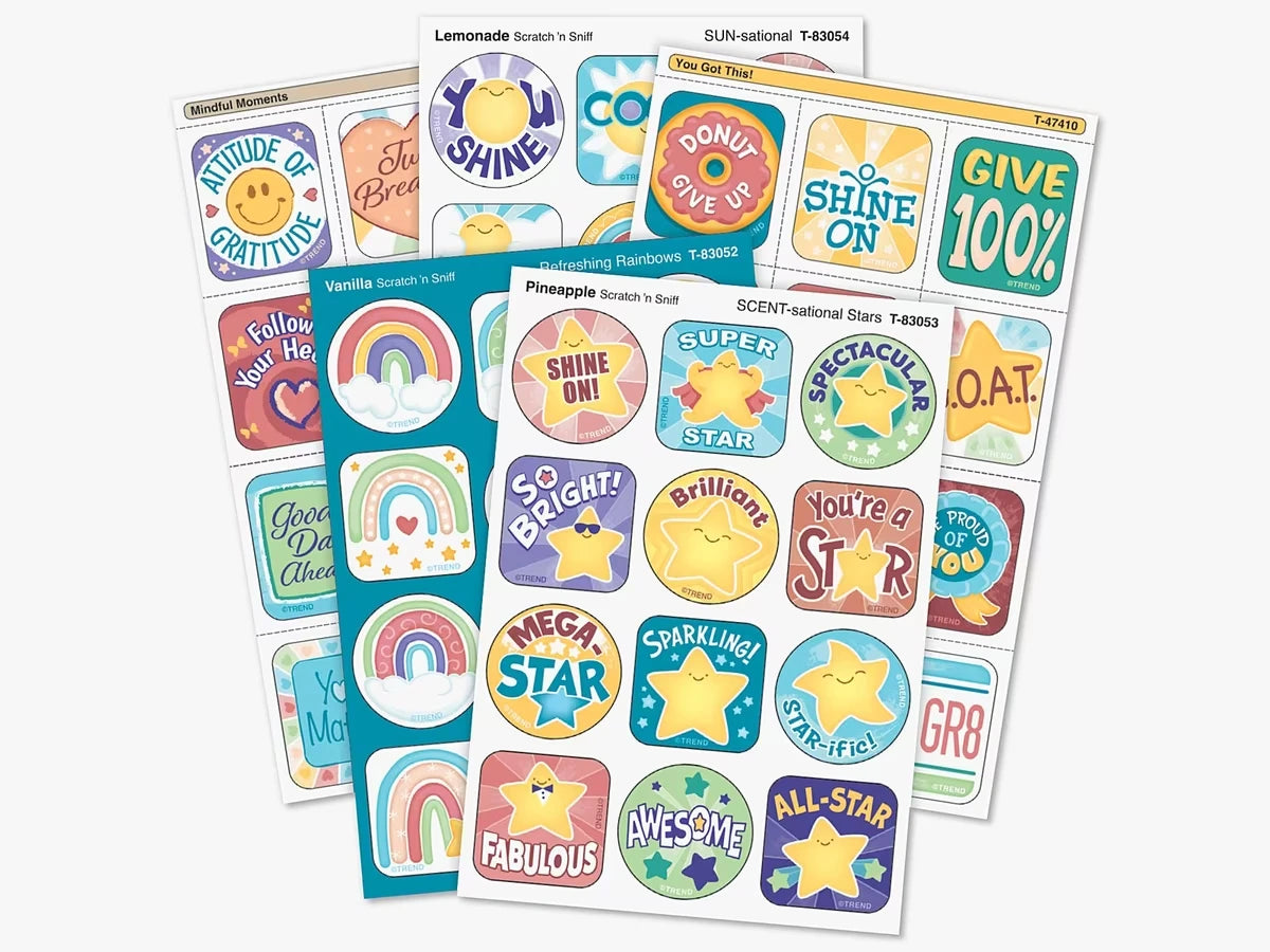 Be Your Best Scented Motivational Stickers - Variety Pack - US 5251