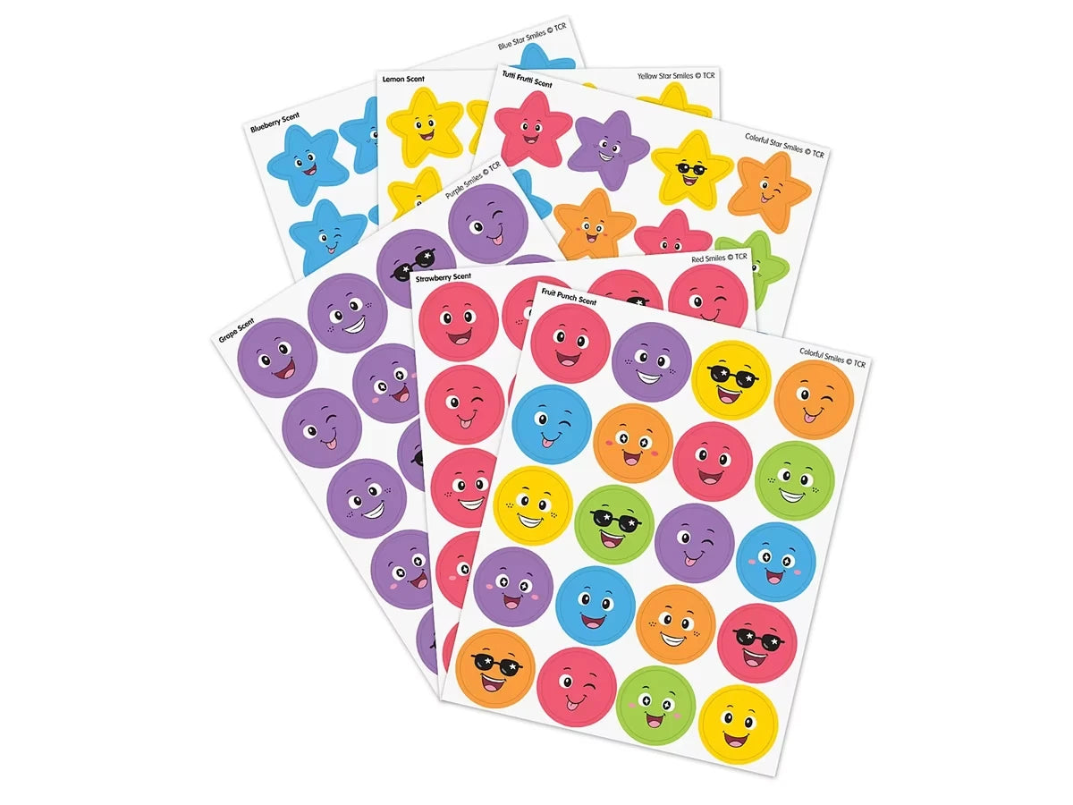 Smiles and Stars Scented Stickers - Variety Pack - US 5836