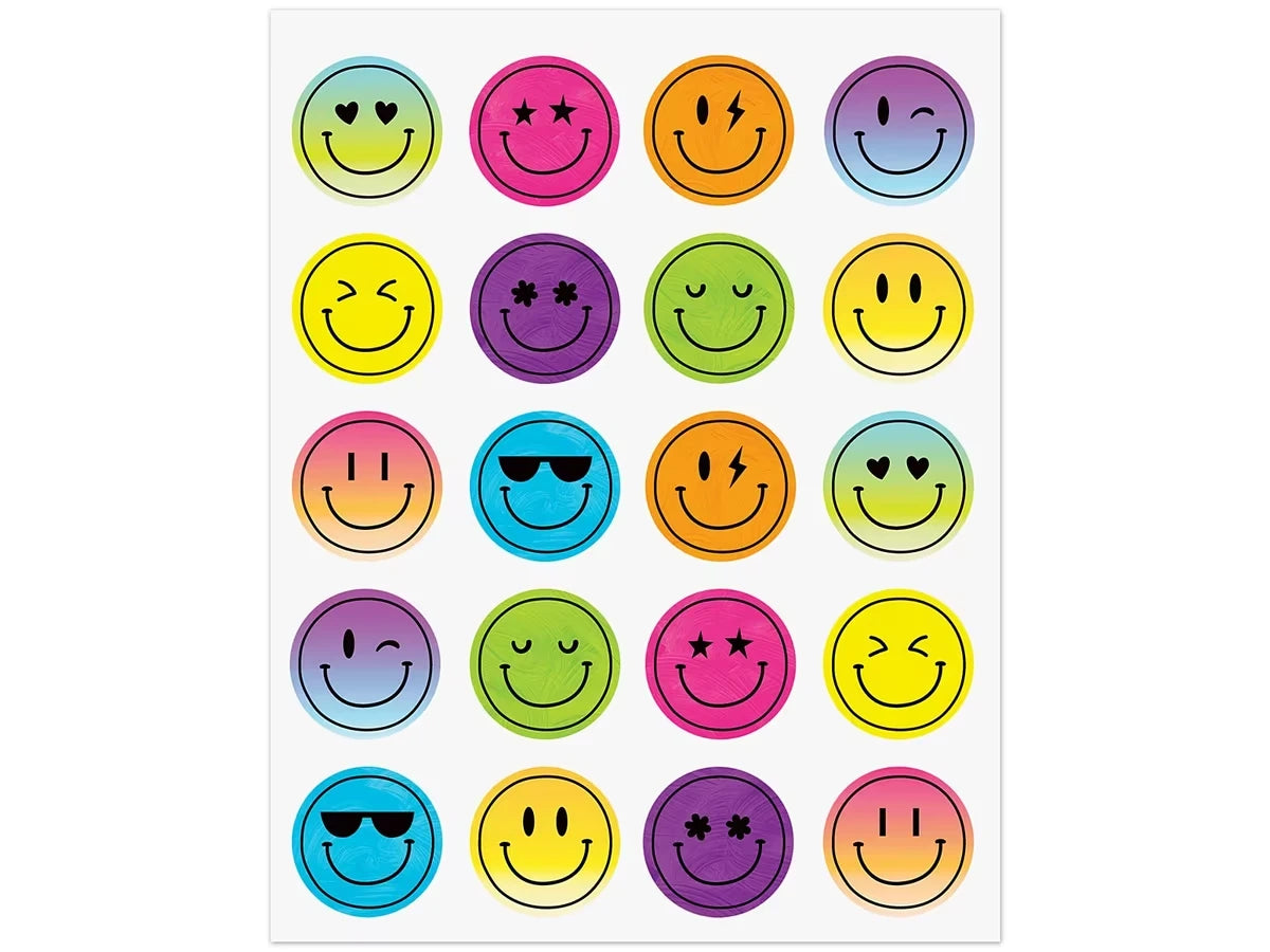 Brights 4Ever Smiley Face Stickers - US 5320