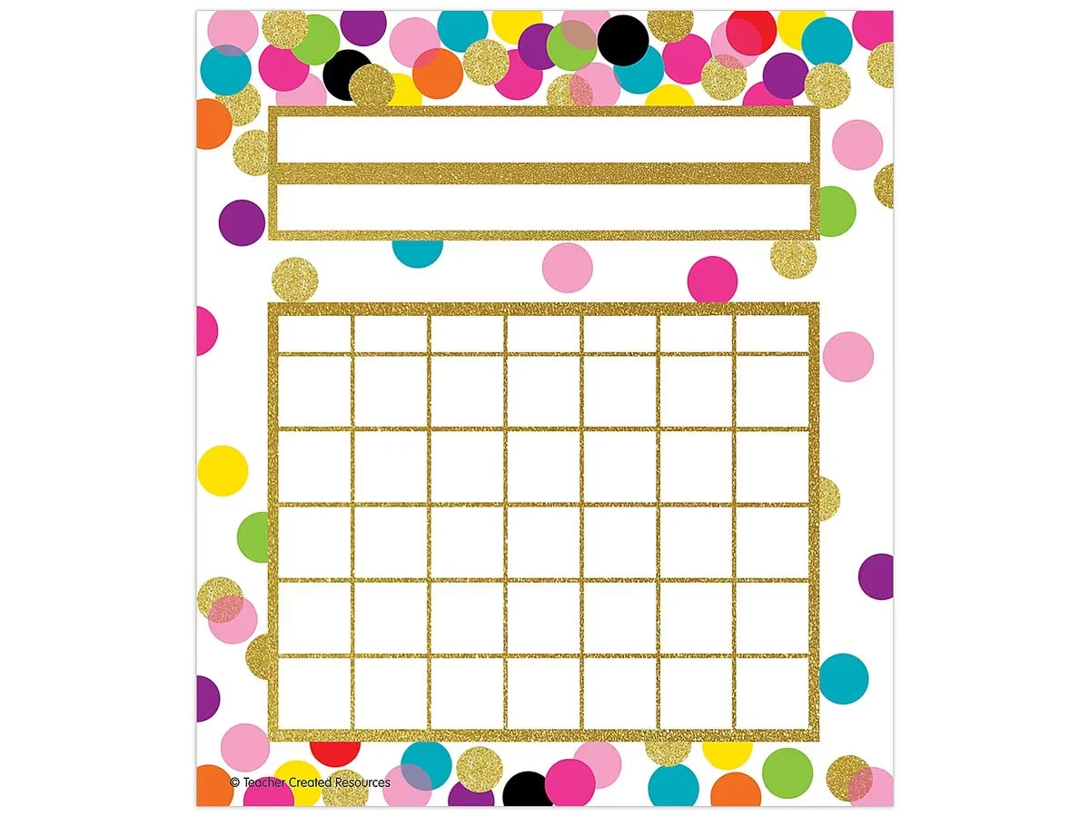 Confetti Mini Incentive Charts - US 1550