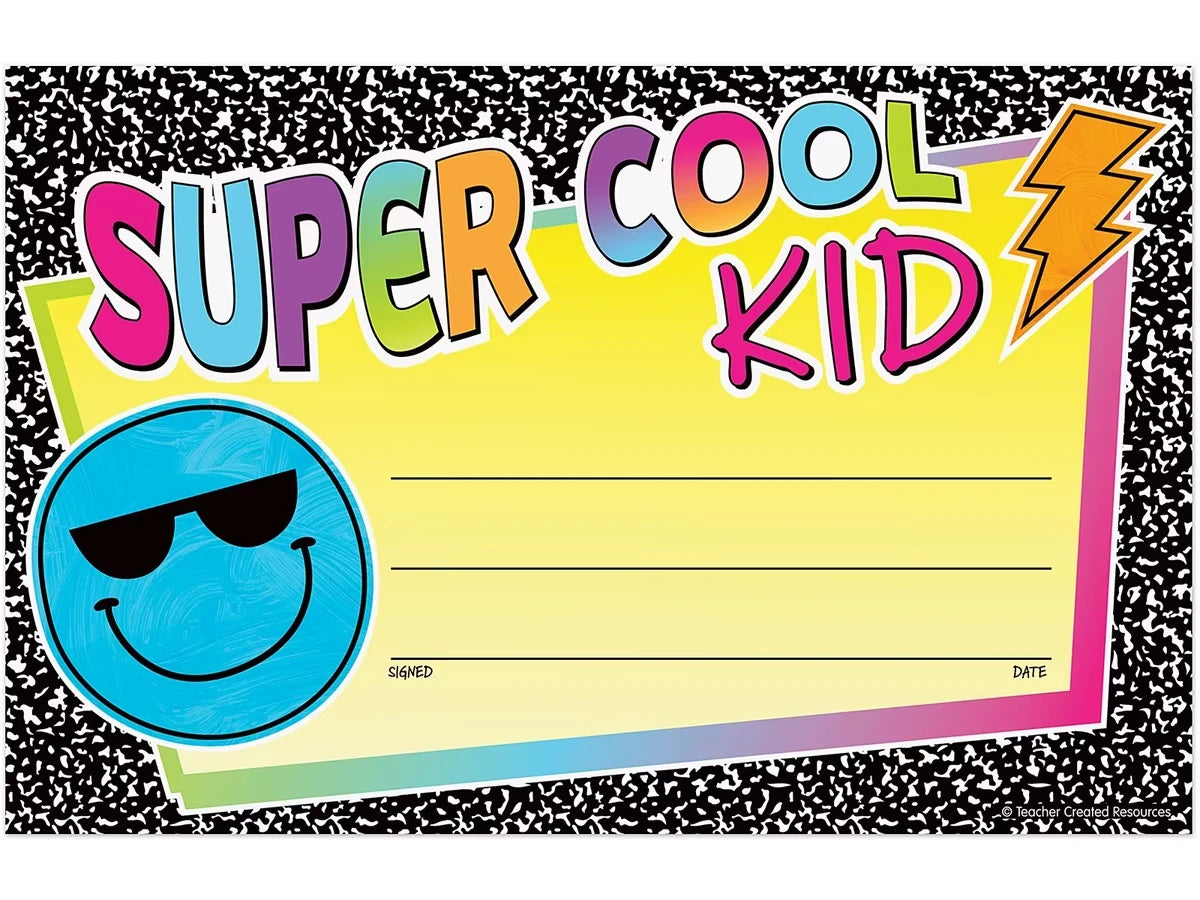 Brights 4Ever Super-Cool Kid Certificates - US 4189
